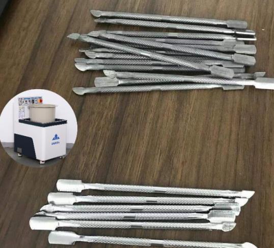 调节阀使用大型磁力研磨机去除划痕